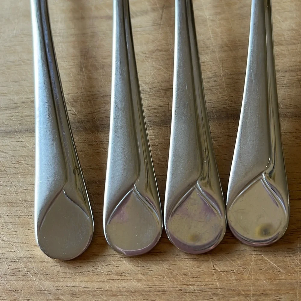 JA Henckels PROVENCE 18/10 Stainless Steel LOT of 4 salad forks 7” glossy satin
